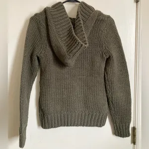 ***Ralph Lauren Vintage Army Green Wool Blend Knit Hoodie Sweater thumbnail 9