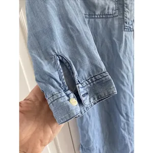J Crew Chambray Denim Popover Tunic Dress Womens S Light Blue Utility‎ Cotton thumbnail 4