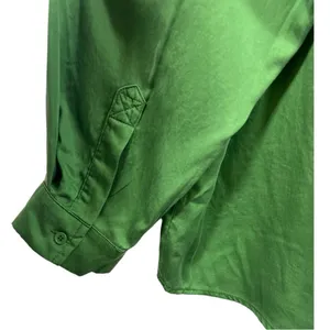 NWT Le Lis‎ Button Down Long Sleeve Blouse Top Kelly Green L thumbnail 10