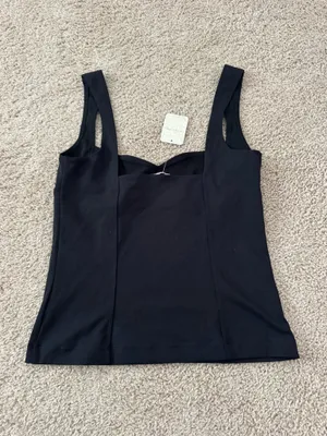 Free People - Somewhere Sometime Cami in Black thumbnail 3