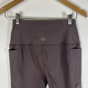 Beyond Yoga Leggings Women Large‎ Spacedye Out Of Pocket Yoga Purple thumbnail 6