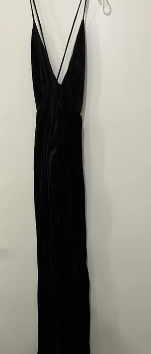 Blue Blush Velvet Jumpsuit thumbnail 5