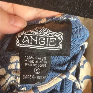 NWT Angie LACE UP BACK DETAIL MIDI DRESS WITH SIDE SLIT Blue Size Small thumbnail 4