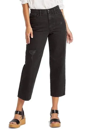 Universal Threads High-Waist vintage straight Cropped Jeans‎ black size 10/30R thumbnail 1