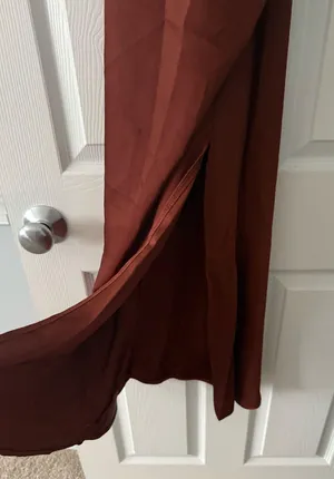 Amazon Brown Silk Dress thumbnail 3