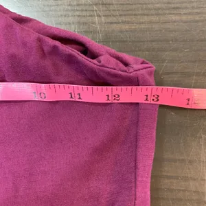 Pact One Shoulder Midi Dress‎ XS Purple Organic Cotton Stretch Long Sleeve thumbnail 10