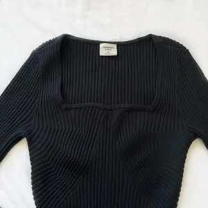 Abercrombie and fitch black square neck sweater bodysuit thumbnail 1