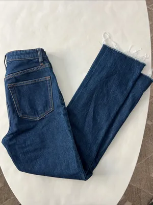 REFORMATION Jax Stretch High Rise Straight Jeans Seneca Dark Wash 26 $178 thumbnail 6