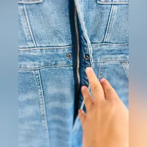 Good American denim jumpsuit, and it has a very clean, modern-utility vibe SZ 2 thumbnail 11