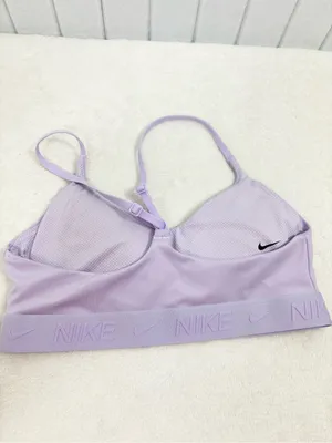 Nike Lavender Strappy Light Support Sports Bra Size S thumbnail 3