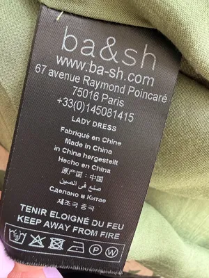 ba&sh‎ Olive Green Lady Dress size small thumbnail 7