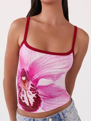 Peppermayo Eternal Sunshine Floral Pink Peony Tank Top Women’s Medium thumbnail 1