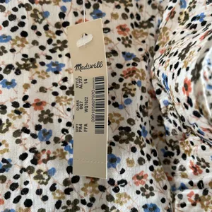 Madewell Floral Midi Dress - Cream and Blue thumbnail 10