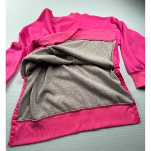 Aerie Women Neon Pink Oversized Side Slit Crewneck Sweatshirt Small S‎ Pullover thumbnail 7
