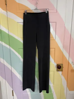 Lululemon Ribbed Softstreme Flare Leg Pants in Black Sz 4 🧡🎀 thumbnail 6
