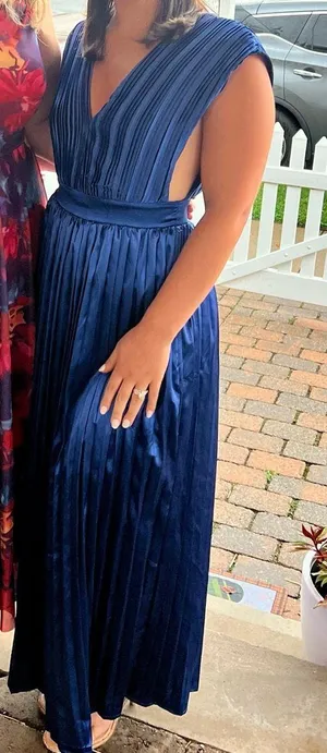 Cherley blue dress thumbnail 4