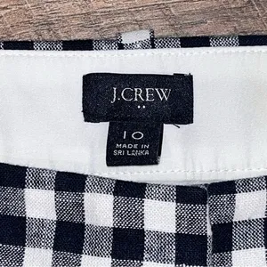 J. Crew Women’s Fully-Lined Gingham Cropped Pants in Size 10 thumbnail 8