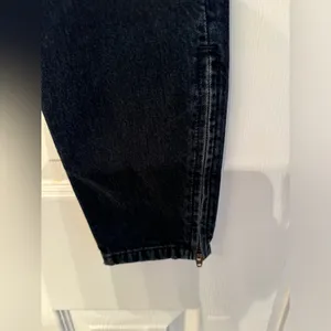 REDONE Women’s Black Zipper Ankle High Rise Cotton Denim Jeans Size 25 thumbnail 5