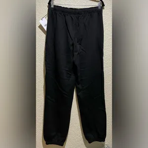 Alo Yoga NWT Accolade Sweatpants Cool Chrome Logo Black, Pockets XS thumbnail 7