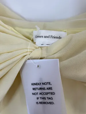 Lovers and Friends Blake Maxi Dress in Butter Yellow thumbnail 3