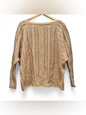 Juicy Couture Easy Cable Pullover Sweater Small Boatneck Wool‎ Mohair Minimalist thumbnail 2