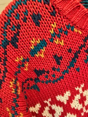 {XL} Vintage GAP Nordic Fair Isle Chunky Knit Sweater Holidays Festive thumbnail 4