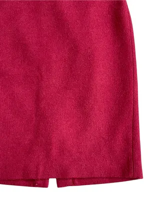 J. Crew Mercantile Double Serge Wool Pencil Skirt Women’s Size 2 Fall Winter thumbnail 3
