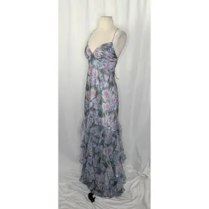 NWT!! Anthropologie FOR LOVE & LEMONS Elea Floral Ruffle Maxi Dress Medium‎ thumbnail 5
