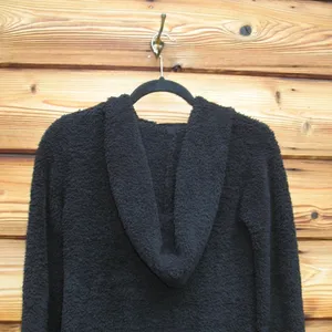 Barefoot Dreams Black Bamboo Lite Zip Hoodie Jacket thumbnail 7