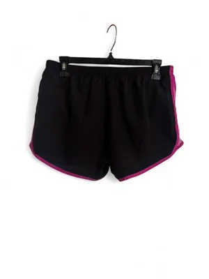 Nike Dri-FIT Women’s Black/Pink Colorblock Running Shorts M Elastic Waist thumbnail 3