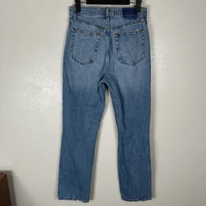 Abercrombie & Fitch Jeans Womens 27/4L Ankle Straight Ultra High Rise Distressed thumbnail 3