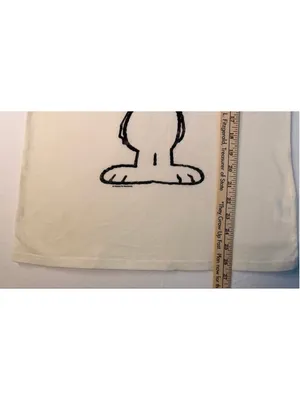 Old Navy Collectabilitees Snoopy Short Sleeve Graphic Tshirt M Off-White Retro thumbnail 5