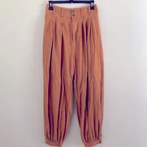 Free People Kirsten trouser rust/autumn leave linen pant thumbnail 2
