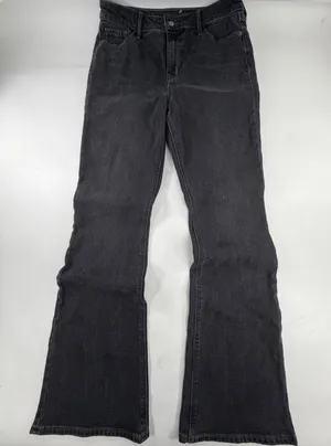 Old Navy Extra High-Rise Flare Jeans Washed Black Tall 10 S/509320-00 thumbnail 1