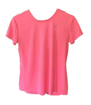 Nike Pink DriFit Short Sleeve Shirt thumbnail 1