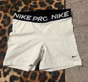 White Nike Dri-Fit Shorts thumbnail 1