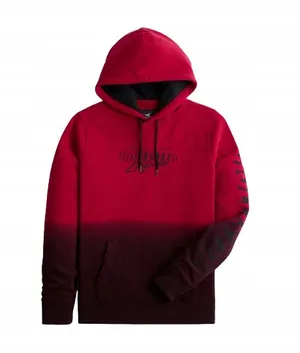 Hollister California logo graphic kangaroo ombre burgundy oversized hoodie M thumbnail 3