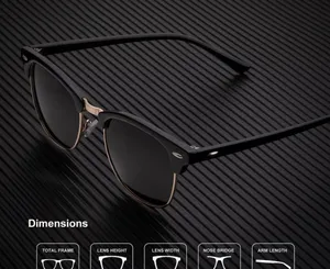Black Polarized Sunglasses, Unisex Sun Glasses for Driving UV Protection EUC thumbnail 8