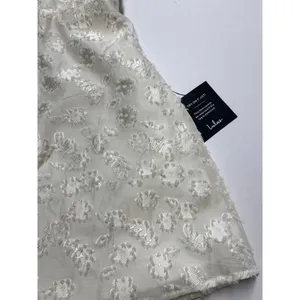 LULUS White Textured Floral Jacquard Mini Dress S thumbnail 5
