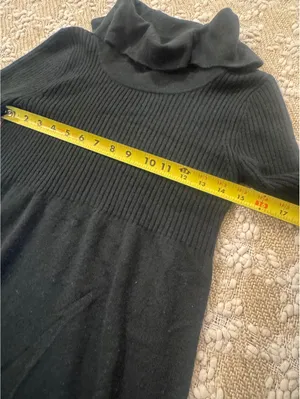 Rubbish black knit Fashion sweater dress, Size M thumbnail 6