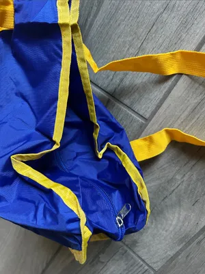 NBA Royal Blue golden state warriors tote thumbnail 3