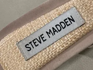 Steve Madden Locke Sandals in Taupe Raffia Tan 7.5 with box Womens high heels thumbnail 9