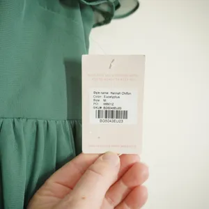Birdy Grey NEW Hannah Chiffon Maxi Dress Eucalyptus Green Flutter Sleeve V-Neck thumbnail 4