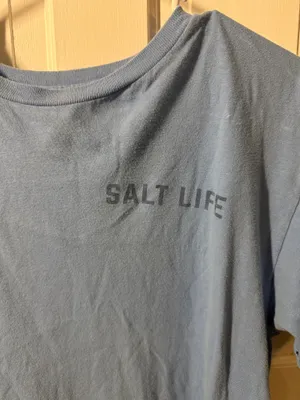 Salt Life Men’s Light Blue T Shirt Size Medium, Short Sleeve Shirt thumbnail 2