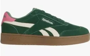 Reebok Club C Grounds Green Natural Pink Suede Sneakers Women's Size 8 NIB thumbnail 1