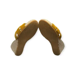 Veronica Beard 𒀭 Ivy Woven Wedges Espadrilles Sandals 𒀭 Saffron Suede 𒀭 6.5M thumbnail 13