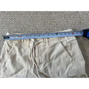 NWT American Eagle Women’s Size 10 Cream High Rise Drawstring Utility Shorts thumbnail 5