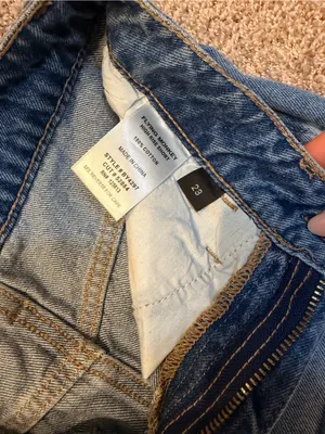 Vervet Flying Monkey Blue Distressed Denim Cutoff Shorts thumbnail 3