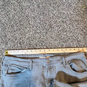Levis 711 Skinny Jeans Womens 34 Grey Mid‎ Rise Stretch Denim Pants 18881-0220 thumbnail 4