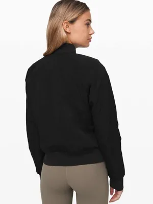 Lululemon Women's Black Non-Stop Bomber *Reversible - Size - 8 thumbnail 4